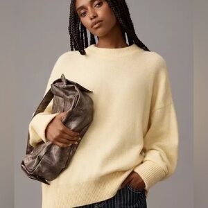 ANTHROPOLOGIE The Juno Crew-Neck Sweater by Pilcro